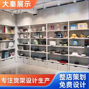 店展示架展示储物精品货架名创饰品公仔超市边柜玩具店 三元