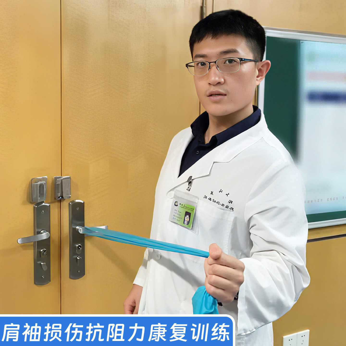 肩袖损伤康复训练弹力带术后恢复