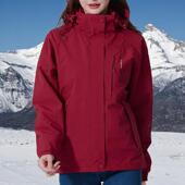 防风防水三合一两件套 加绒内胆妈妈装 冲锋衣外套女秋冬季 2024新款