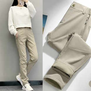 秋冬款 2025新款 防风防水登山裤 徒步裤 户外冲锋裤 运动裤 女款