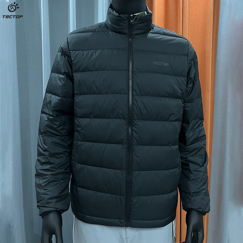 TECTOP探拓新款户外秋冬季防风保暖短款立领羽绒服男士款轻薄外套