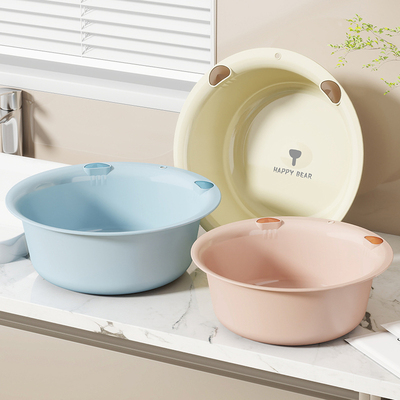 【萌趣熊头】洗脸盆加厚耐用