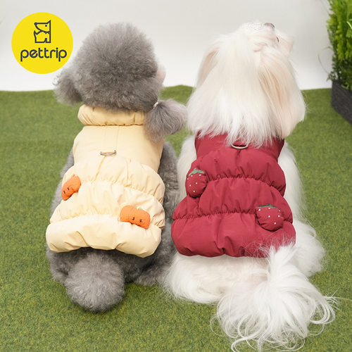 贝途秋冬加绒保暖宠物衣服