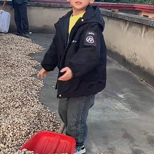 2024新款儿童加绒外套中大童男孩加厚棉服一件过冬男童冬季派克服