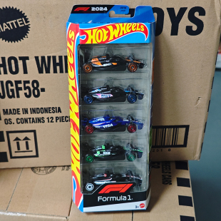 现货风火轮合金小汽车模型五连包红牛F1赛车五辆装迈凯伦玩具夜燃