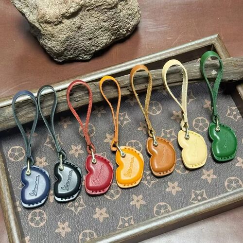 适用维斯帕vespa钥匙套牛皮真皮vespa前置包150春天GTS300摩托车