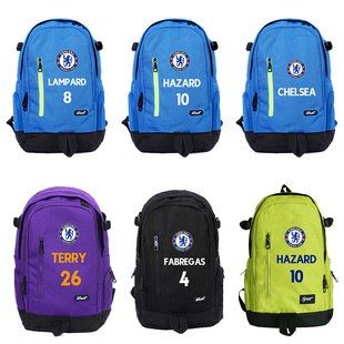 球迷纪念品英超背包切尔西双肩书包阿扎尔德罗巴兰帕德足球训练包