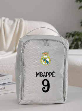 皇家马德里姆巴佩C罗贝林厄姆汽车运动鞋包袋篮球鞋收纳包袋周边