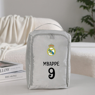皇家马德里姆巴佩C罗贝林厄姆汽车运动鞋包袋篮球鞋收纳包袋周边