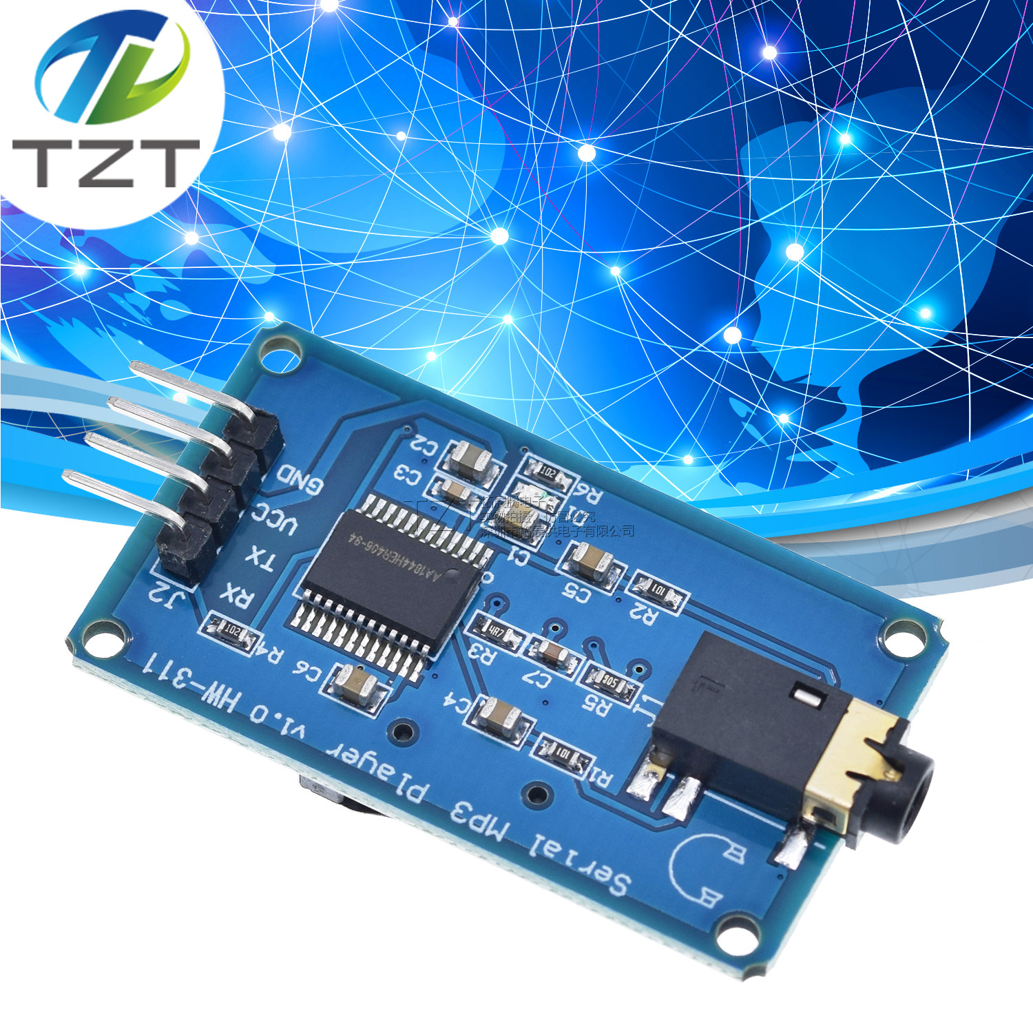 YX5300 MP3 Player模块 播放器模块 语音串口控制音乐模块TF卡槽在类目 3C数码配件, 电子元器件市场, 电子元件, 其它元器件中 - 来自Buy2taobao.com提供专业的淘宝代购服务