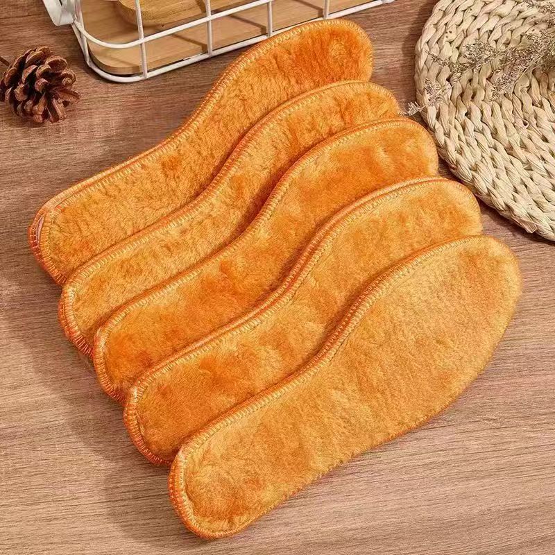 男女冬天冬季加绒加厚加长毛保暖防臭皮毛一体仿羊毛毡雪地靴鞋垫