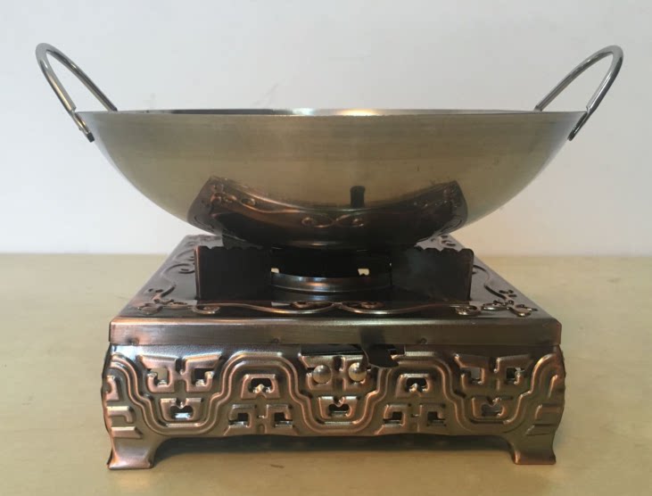 火锅炉干锅炉底座炉锅仔炉炉具古铜色炉炉子小锅炉酒店炉小干锅炉