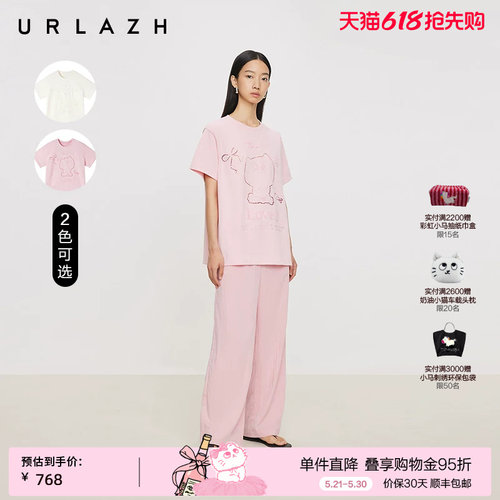 urlazh/有兰猫咪休闲短袖T恤