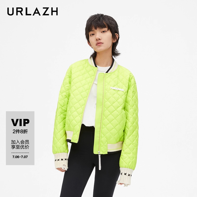 urlazh/有兰蜜暖棒球薄羽绒