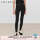 URLAZH有兰2026春季 百搭休闲打底裤 新款 黑高腰修身 女 经典 商场同款