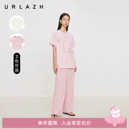 urlazh/有兰猫咪休闲短袖T恤