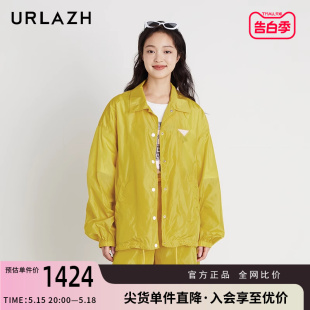 休闲宽松潮酷翻领夹克外套女 复古洋气时尚 新款 URLAZH有兰夏季