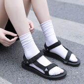 袜子女堆堆袜春夏季 薄款 冰冰袜纯色袜子女中筒袜天鹅绒长袜冰丝袜