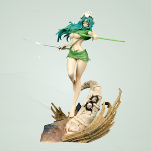 十刃系列GK幕后手办妮露归刃羚骑士场景死神妮露可换脸动漫模型