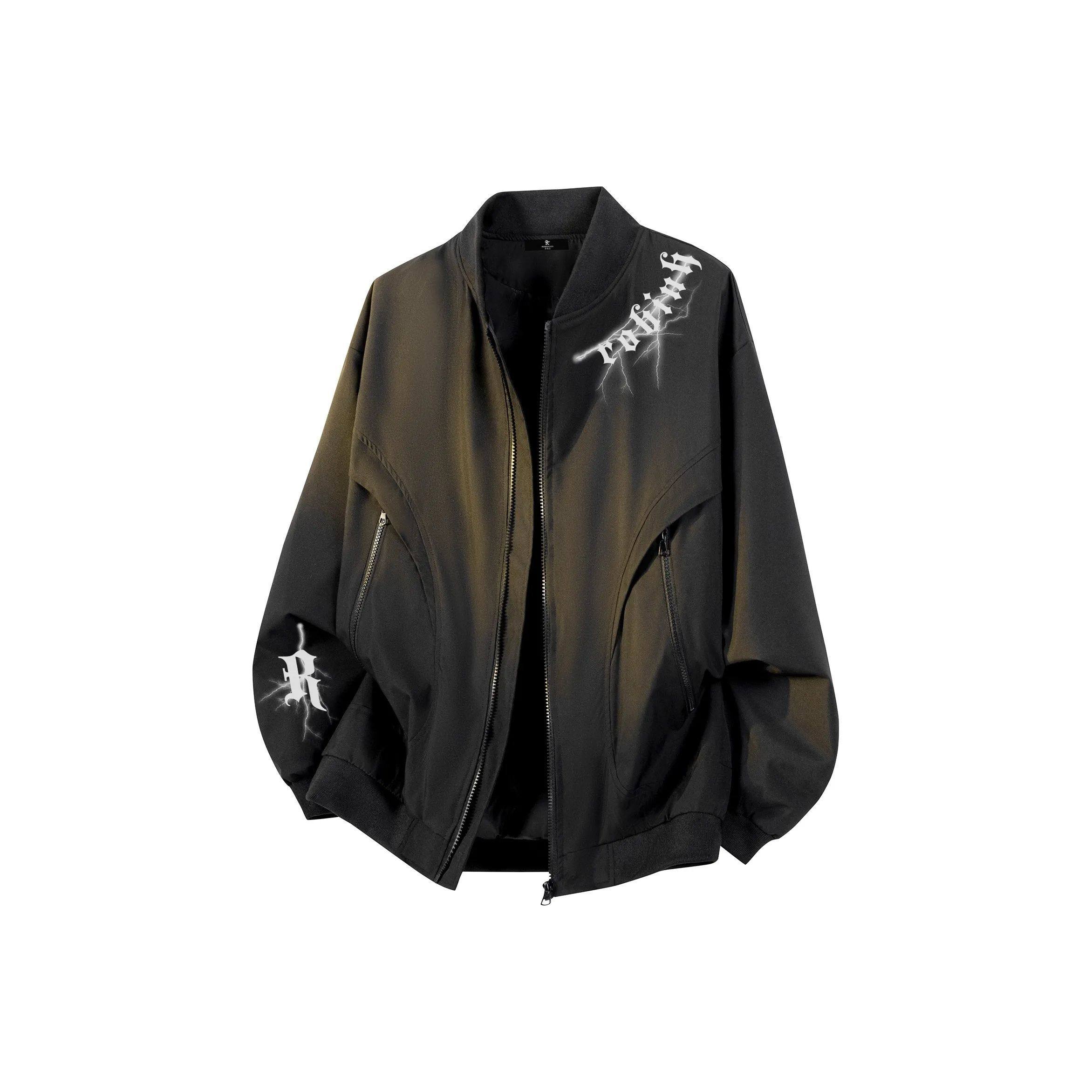 【官方正品】美式潮牌情侣夹克外套棒球服百搭学院风复古飞行员男