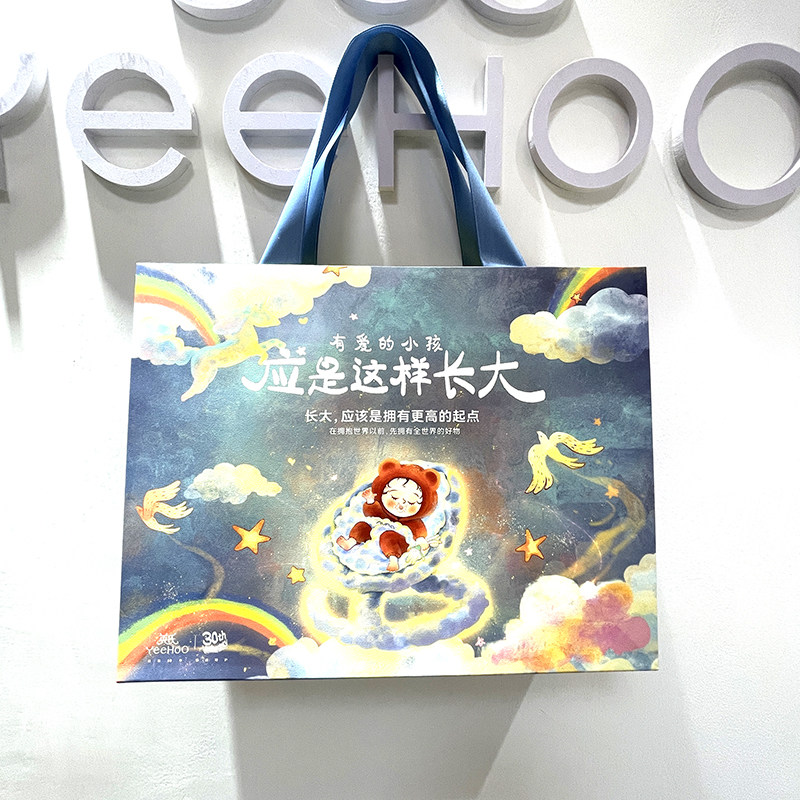 英氏线下专柜款新款烫金手提袋图片