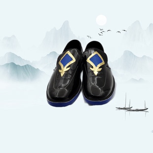 崩坏星穹铁道砂金cos鞋子皮鞋款cosplay男尖头帅气两皮漆皮平跟