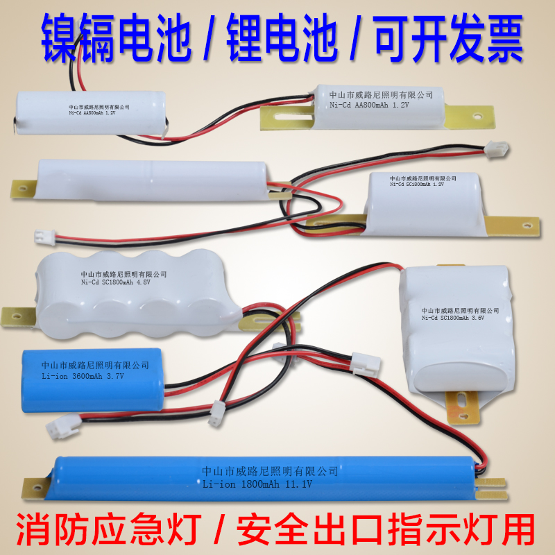 消防应急灯电池电源充电蓄电池组