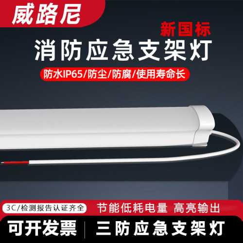 防水三防应急灯户外防水防潮车间厂房冷库PC三防灯IP65防水应急灯