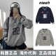 宽松上衣美式 韩国正品 nieeh卫衣外套jennie同款 球衣棒球服女情侣