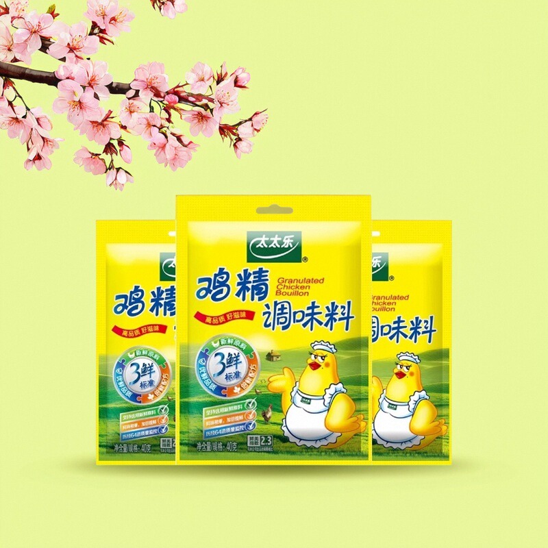太太乐三鲜鸡精调味料40g炒菜汤料火锅替代鸡精味精家用厨房调料