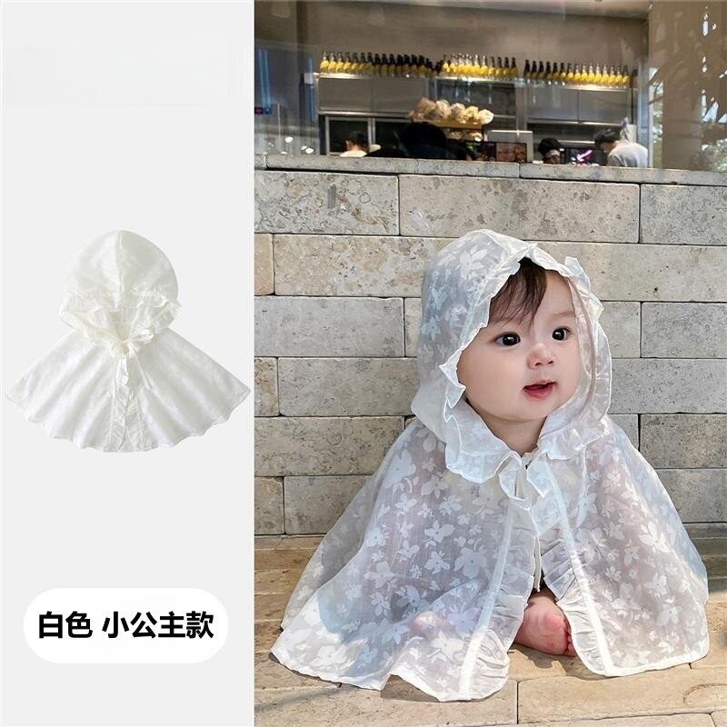 法国夏季薄款防晒斗篷外出