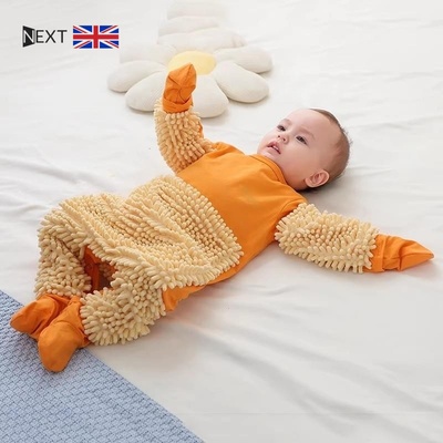 英国春秋宝宝拖地爬爬服