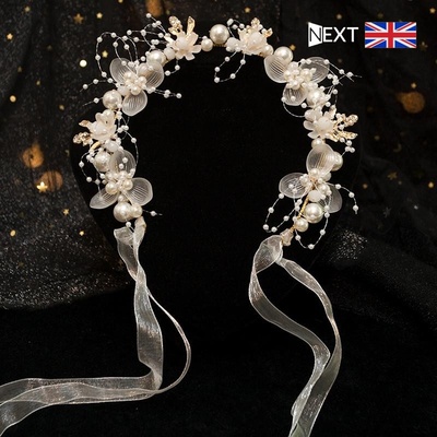 英国正品森系仙女花童珍珠发箍