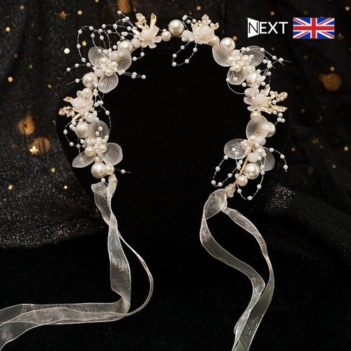 英国正品森系仙女花童珍珠发箍