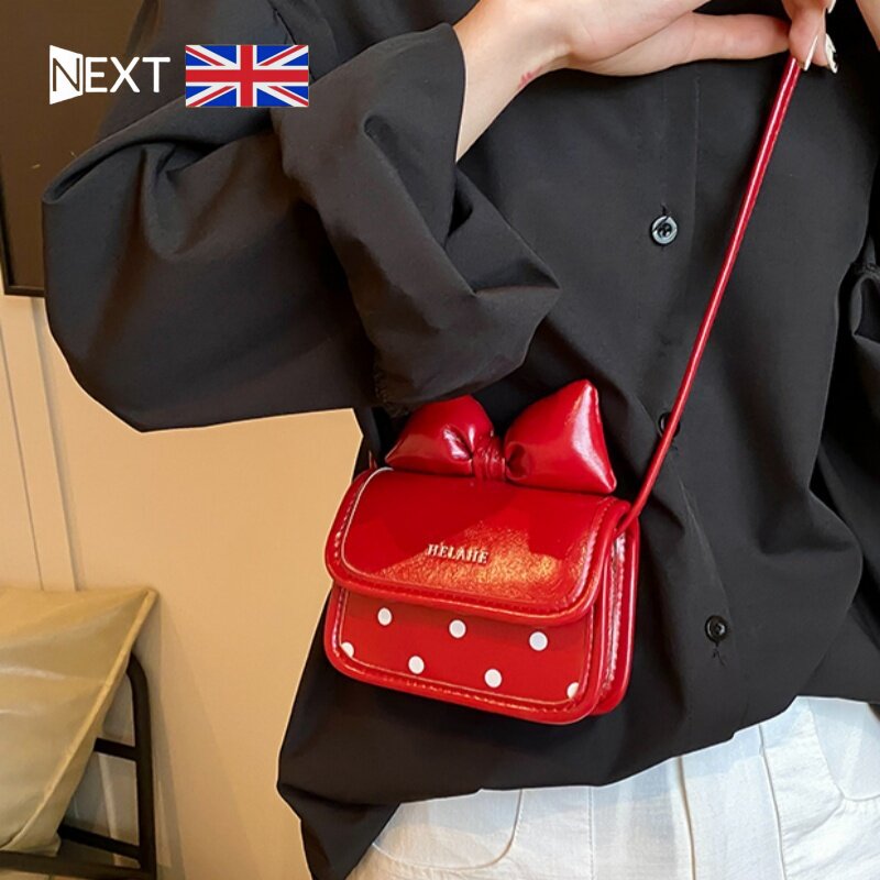 英国Next Rtrx 小女孩蝴蝶结包包洋气女童斜挎包百搭公主零钱包