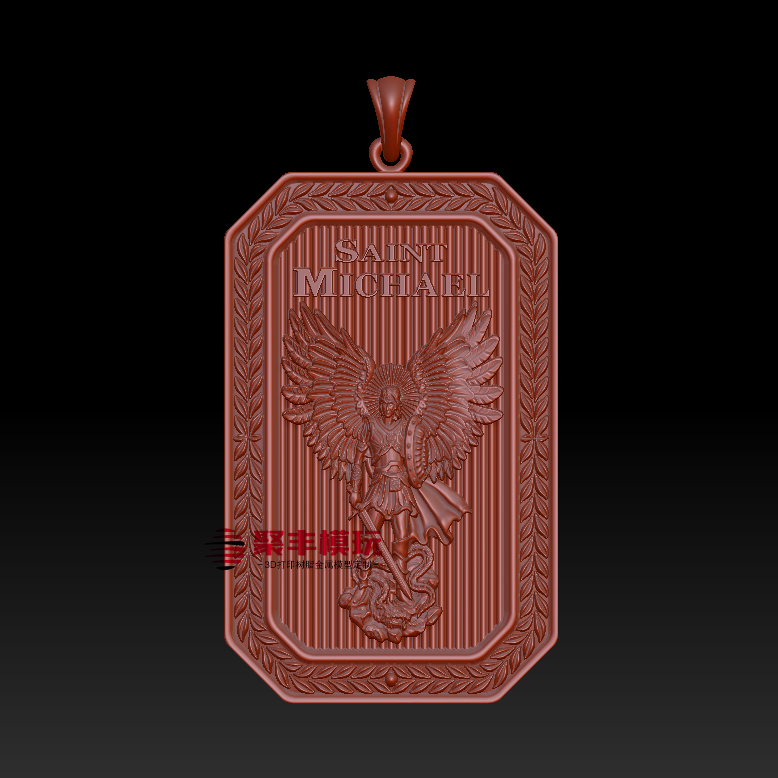 西方人物浮雕STL文件3D模型大天使首饰三维图纸STL数据机雕刻打印