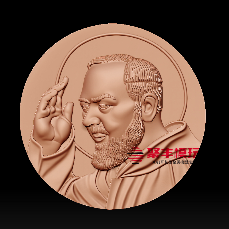 浮雕西方人物STL文件3D模型首饰三维图纸数据机雕刻CNC四轴