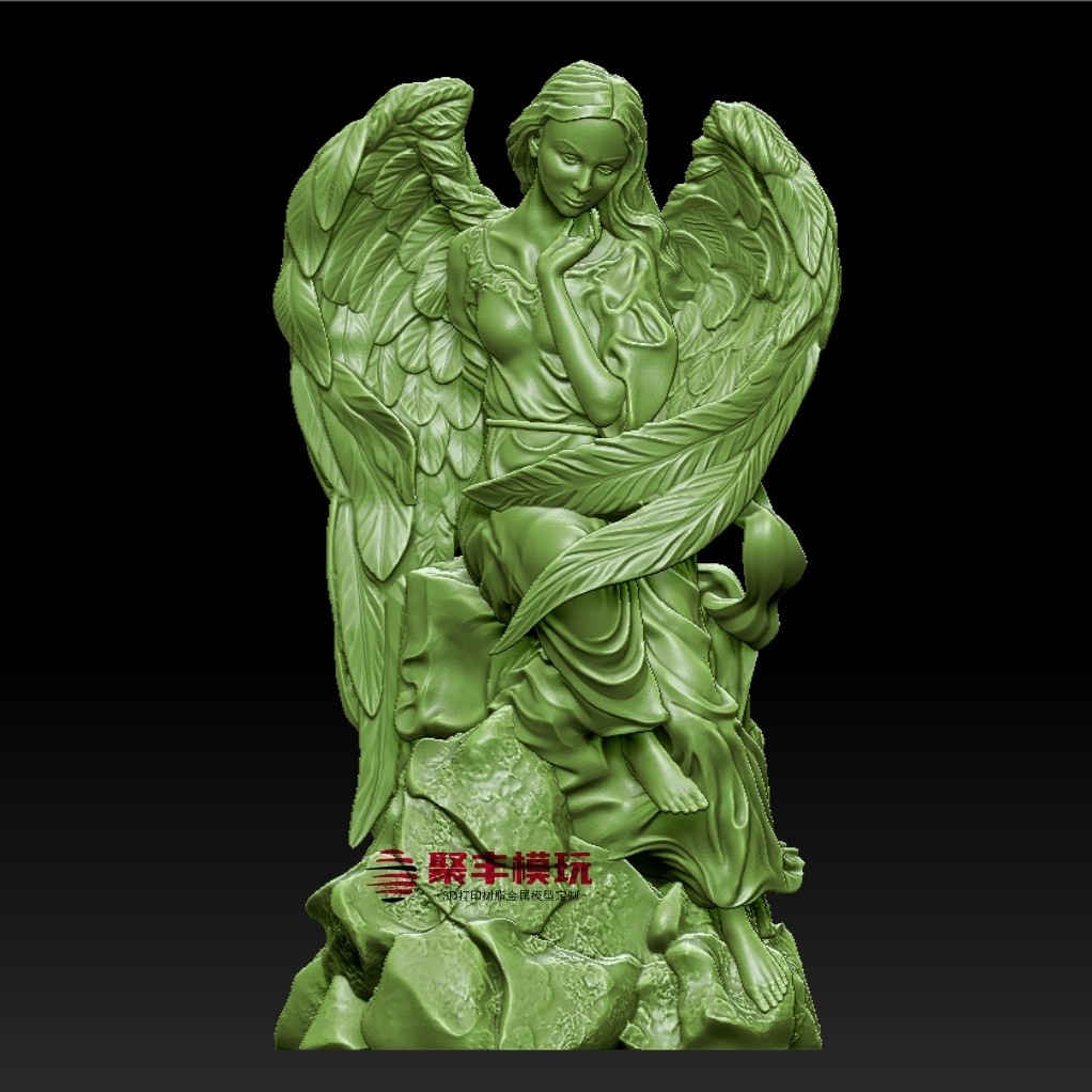 天使STL文件3D模型天使三维图纸STL数据Angel STL FILE