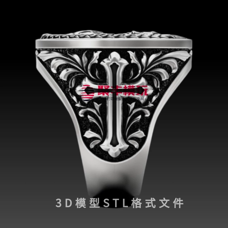 西方人物戒指STL文件3D图纸首饰三维立体模型STL数据机雕刻打印
