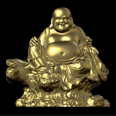 弥勒佛STL文件3D模型大肚佛三维图纸STL数据机雕刻CNC聚丰模玩