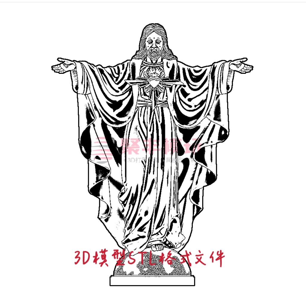 西方人物STL文件3D模型欧式雕塑三维图纸STL数据机雕刻打印圆雕