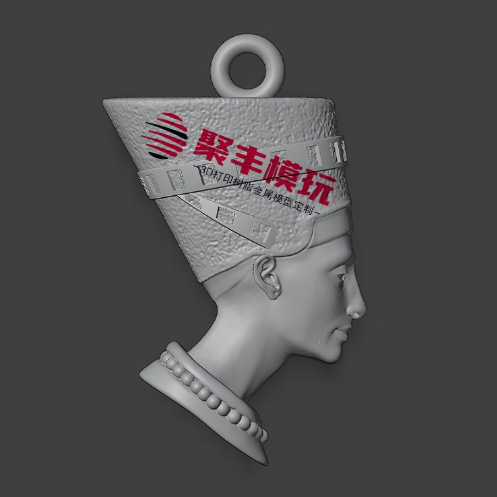人物吊坠埃及STL文件3D模型首饰三维立体图纸STL数据雕刻3D打印