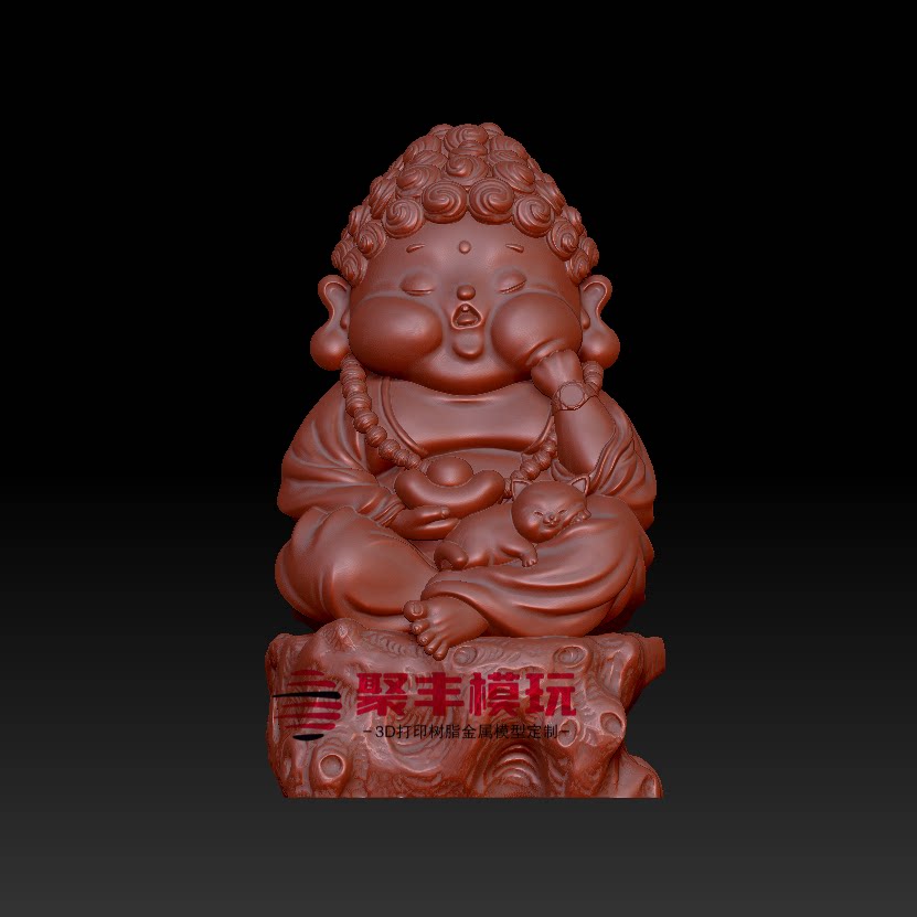 如来STL文件3D模型戴表如来佛祖三维立体STL图纸3D打印机雕CNC