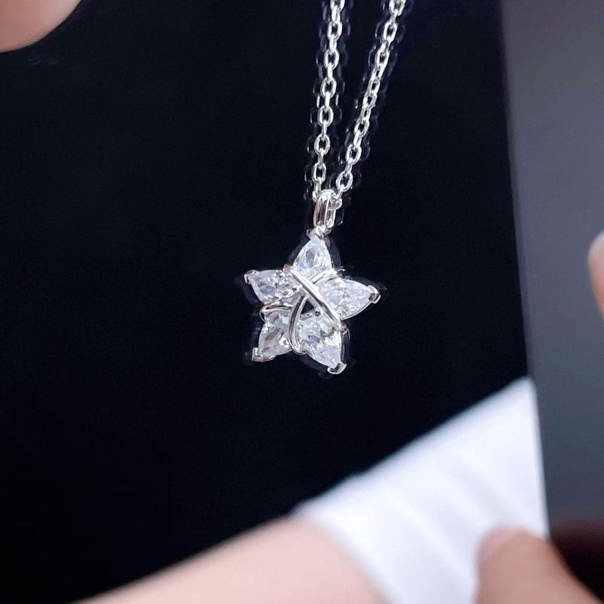 925纯银织女星项链女ins设计轻奢五角星锁骨链生日礼物送女友闺蜜,饰品/流行首饰/时尚饰品新,银饰项链,淘宝优惠券,粉丝福利购,淘宝优惠卷