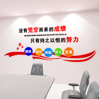 3d立体墙贴文化墙装饰