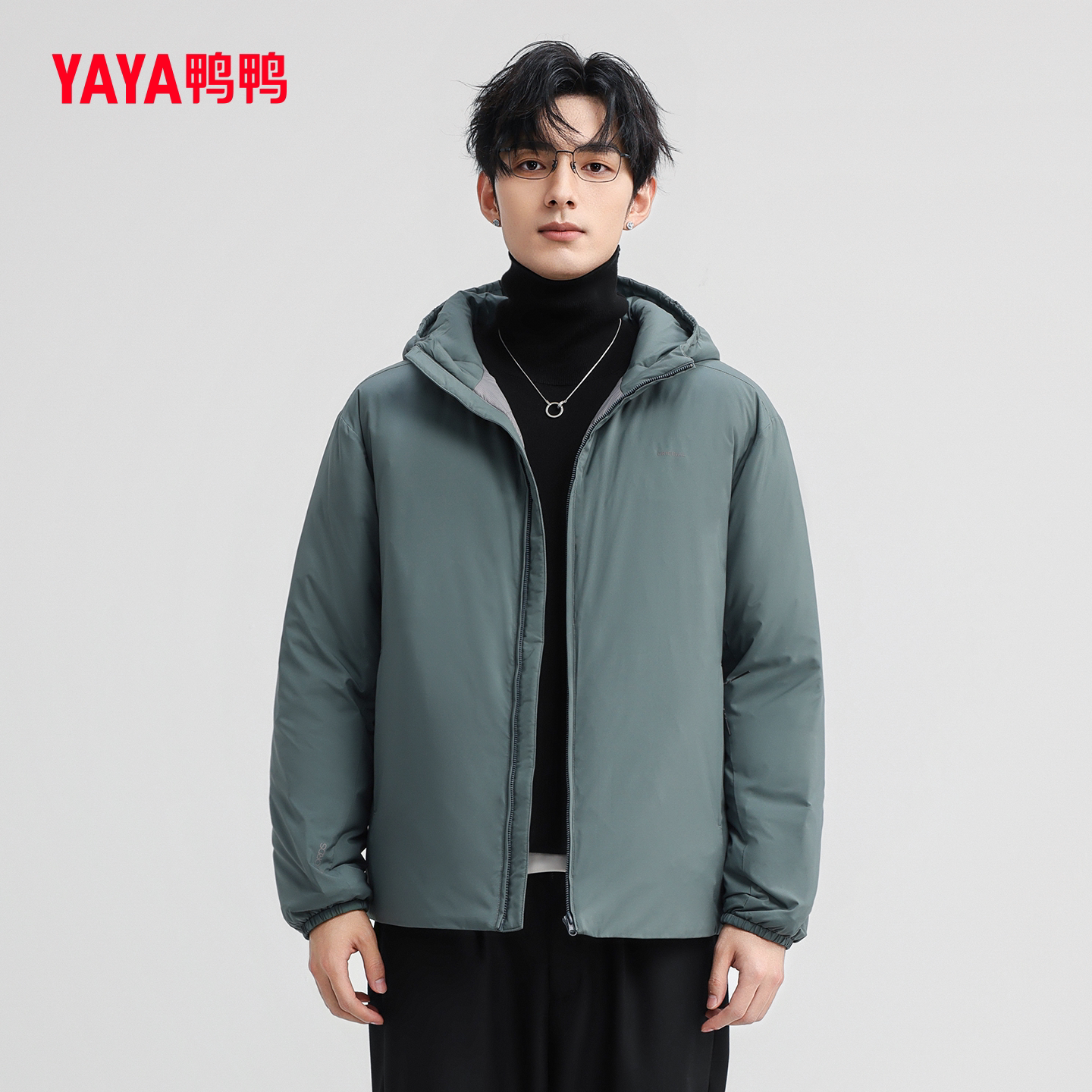 简约连帽潮流时尚休闲鸭绒外套