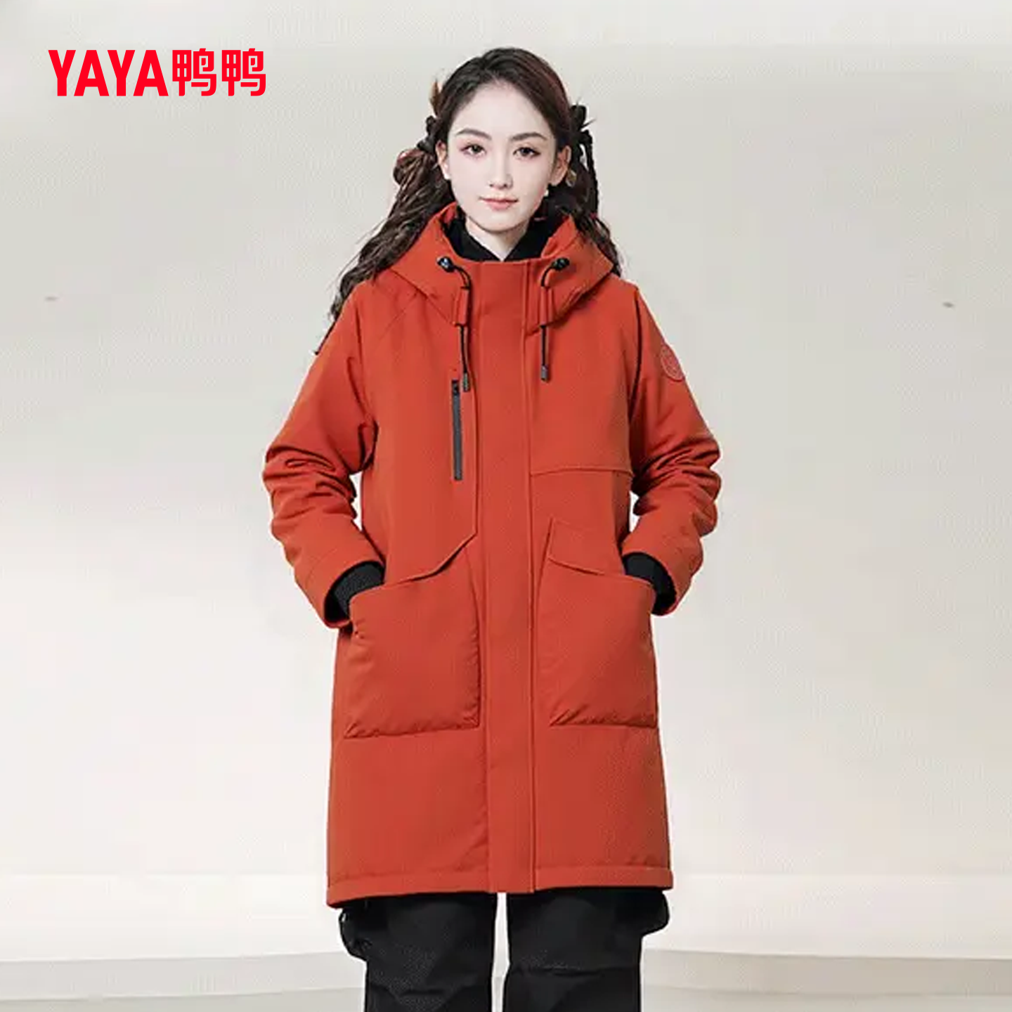 户外时尚百搭连帽防风派克羽绒服