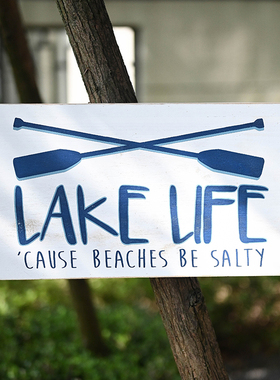 实木挂牌庭院阳台装饰复古花园