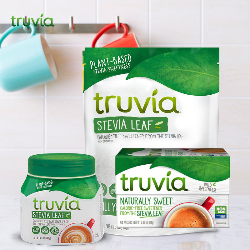美国进口臻唯恬牌truvia糖赤藓糖醇0糖0脂甜菊糖调味品80g