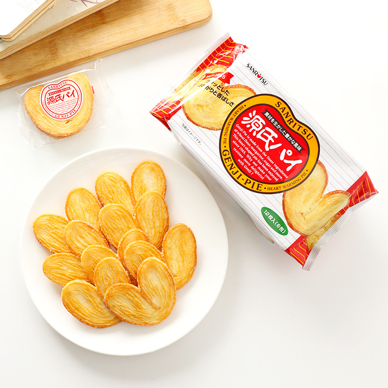 新包装日本零食三立饼干源氏爱心蝴蝶酥甜点大包下午茶茶点点心